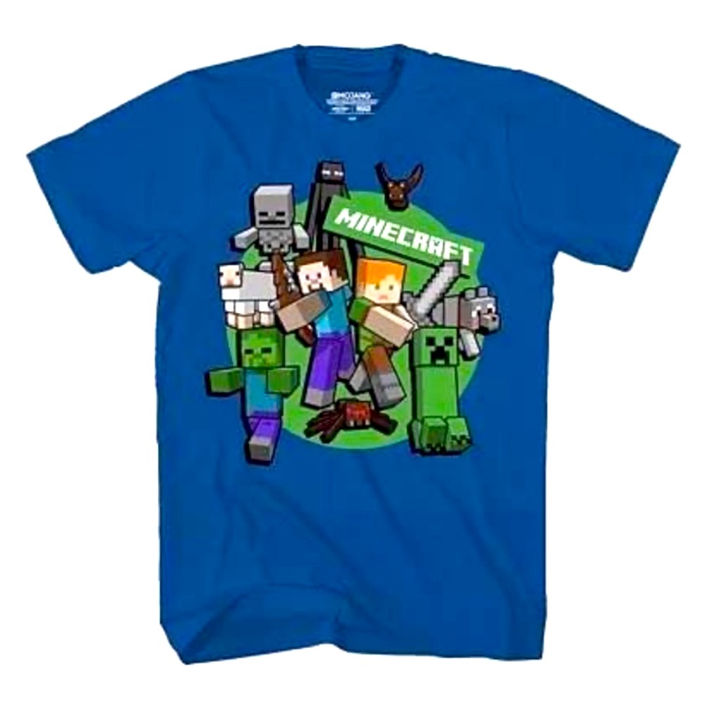 NWOT Minecraft unisex cotton t-shirt size L (14-16y)